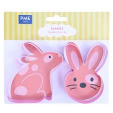 Picture of EASTER BUNNY COOKIE CUTTER SET X 2